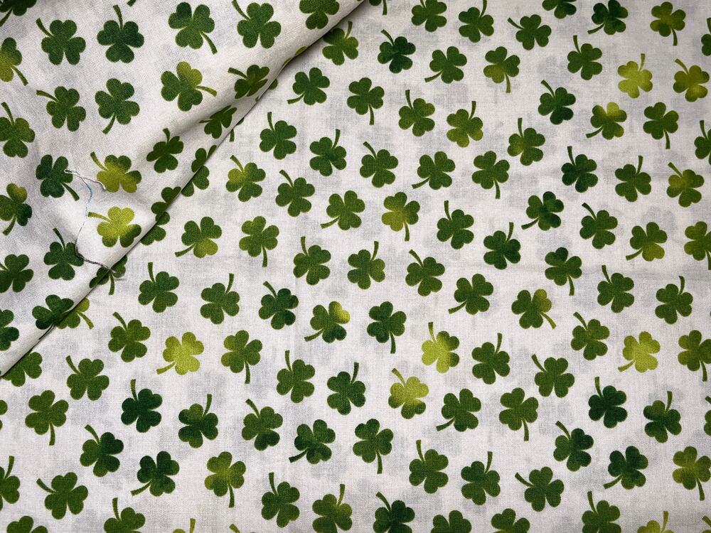 Lucky Irish Holiday Cotton Fabric 7/8 yard | Destash